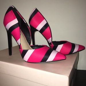 Just fab- Monika Pumps, Color: Pink Stripe